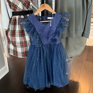 Navy Trish Scully child dress girls size 10